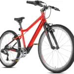 PROMETHEUS BIKES Kinderfahrrad 24 Zoll PRO ab 7 Jahren Ultraleicht 8-Gang SRAM Schaltung Premium Rot Schwarz