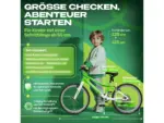 PROMETHEUS BIKES Kinderfahrrad 20 Zoll PRO ab 6 Jahren Ultraleicht 7-Gang Premium Grün Weiß – Bild 3