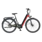 Prophete City E-Bike Geniesser 5.0 Damen 36 V Schwarz-Rot Glanz 28″